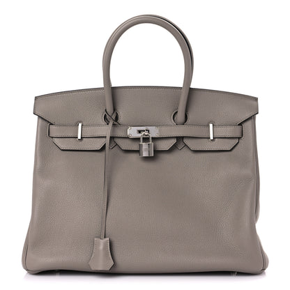 Hermes Taurillon Novillo Birkin 35 Gris Asphalte 1 of 12