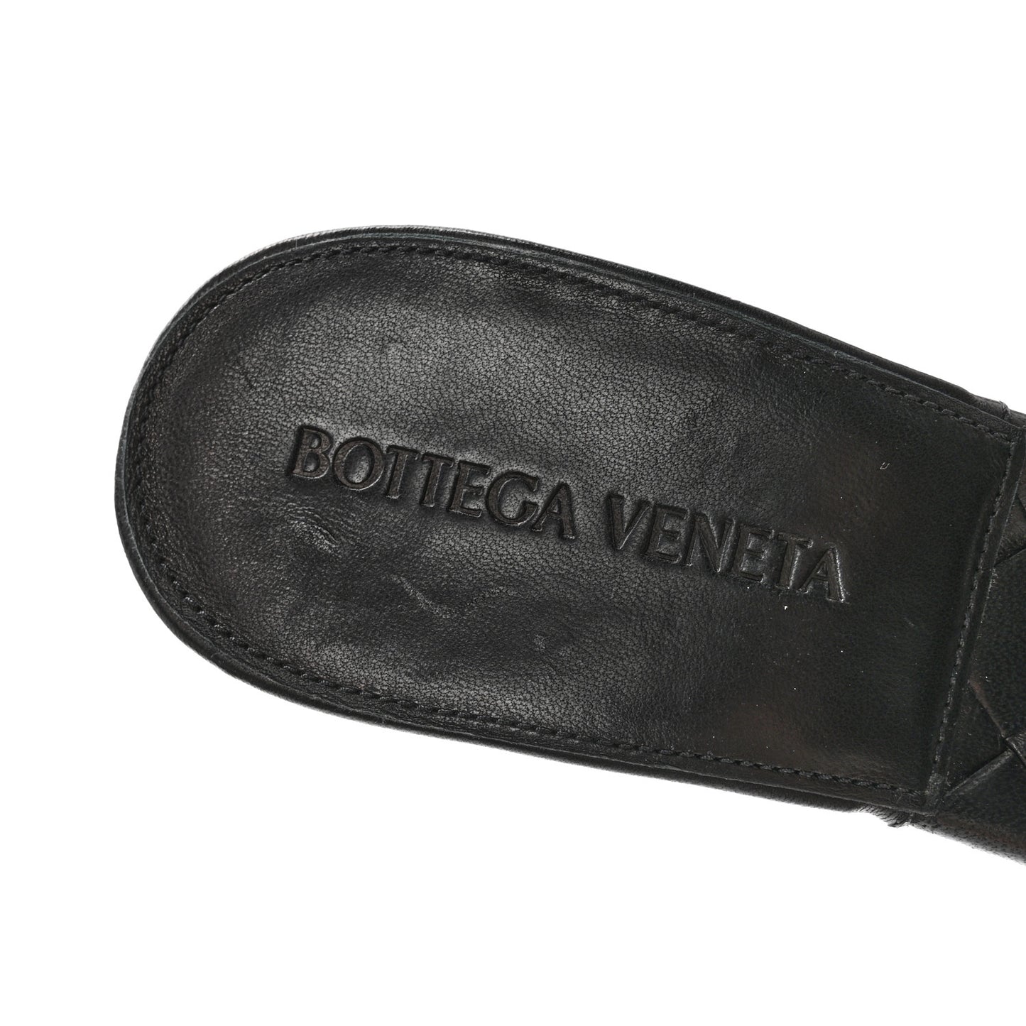 Nappa Maxi Intrecciato Lido Mule Sandals 37 Black
