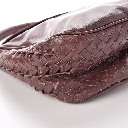 Bottega Veneta Patent Goatskin Intrecciato Hobo Purple 9 of 11