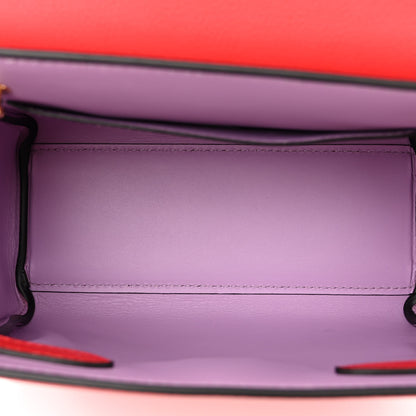 Versace Grained Calfskin Small La Medusa Top Handle Bag Red 5 of 9