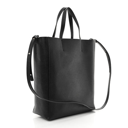 Celine Grained Calfskin Small Vertical Cabas Black 3 of 11