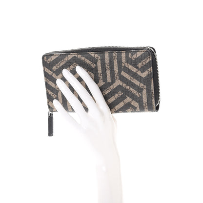 Gucci GG Supreme Monogram Caleido Zip Around Wallet Black 2 of 8