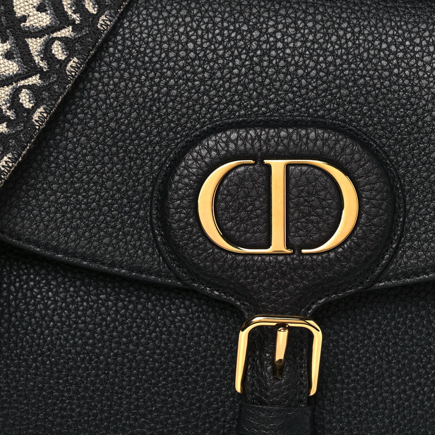 Christian Dior Grained Calfskin Large Bobby Flap Black 7 of 15