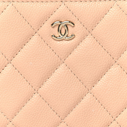 Chanel Caviar Quilted Small Cosmetic Case Light Beige 8 of 10