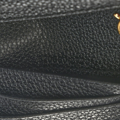 Gucci Grainy Calfskin Zumi Chain Card Case Wallet Black 7 of 7