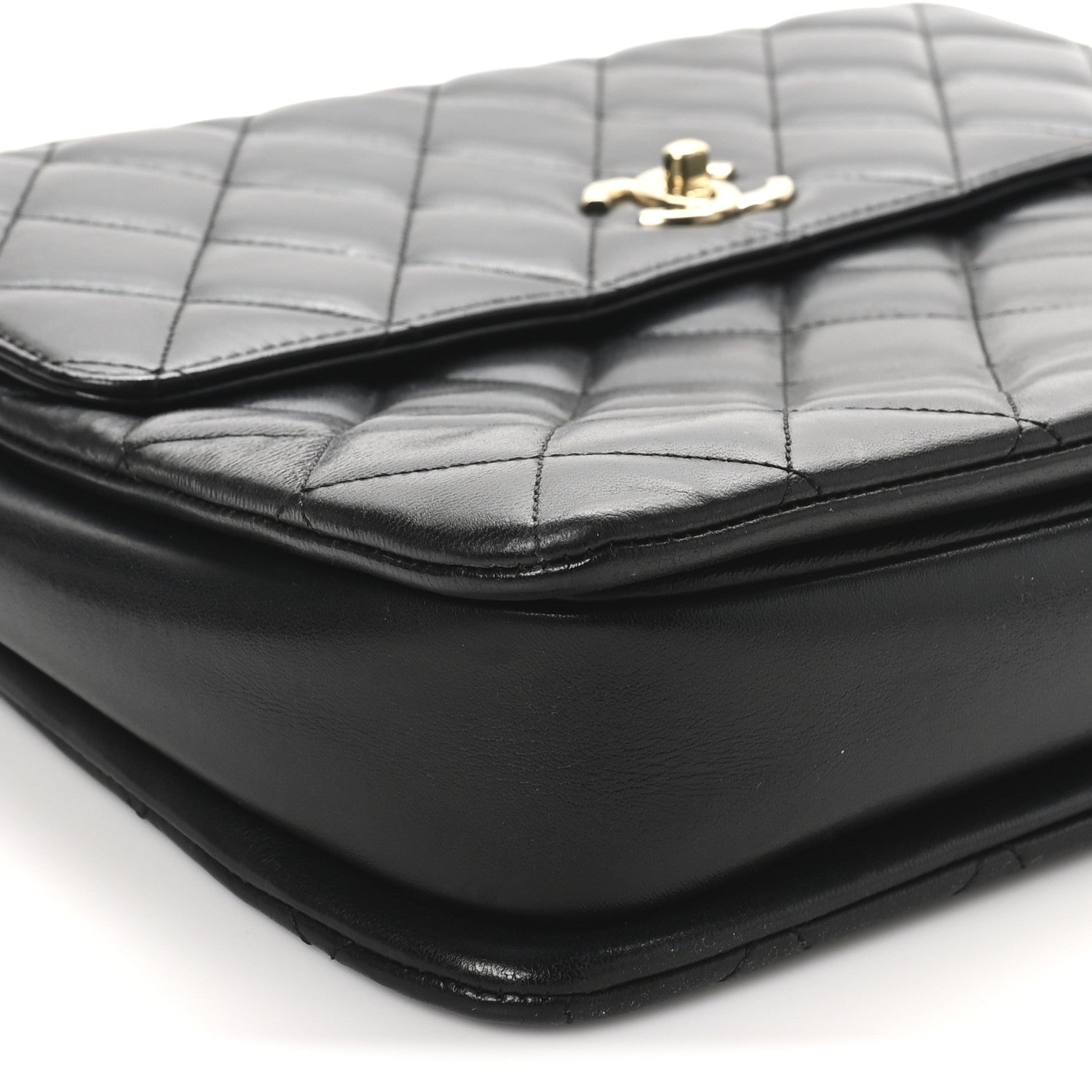 Chanel Lambskin Quilted Large Trendy CC Dual Handle Flap Bag Black 8 of 9