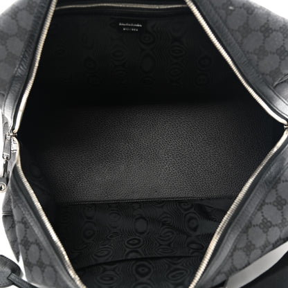 Gucci X BALENCIAGA BB Monogram Web Graffiti Medium Ophidia Carry-On Duffle Bag Black 5 of 10