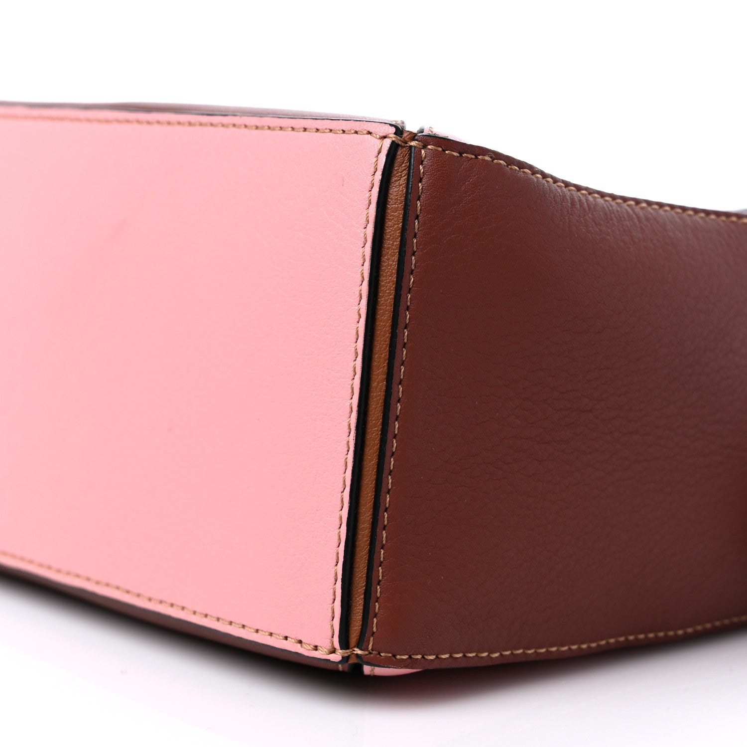 Loewe Calfskin Small Puzzle Bag Tan Medium Pink 8 of 9