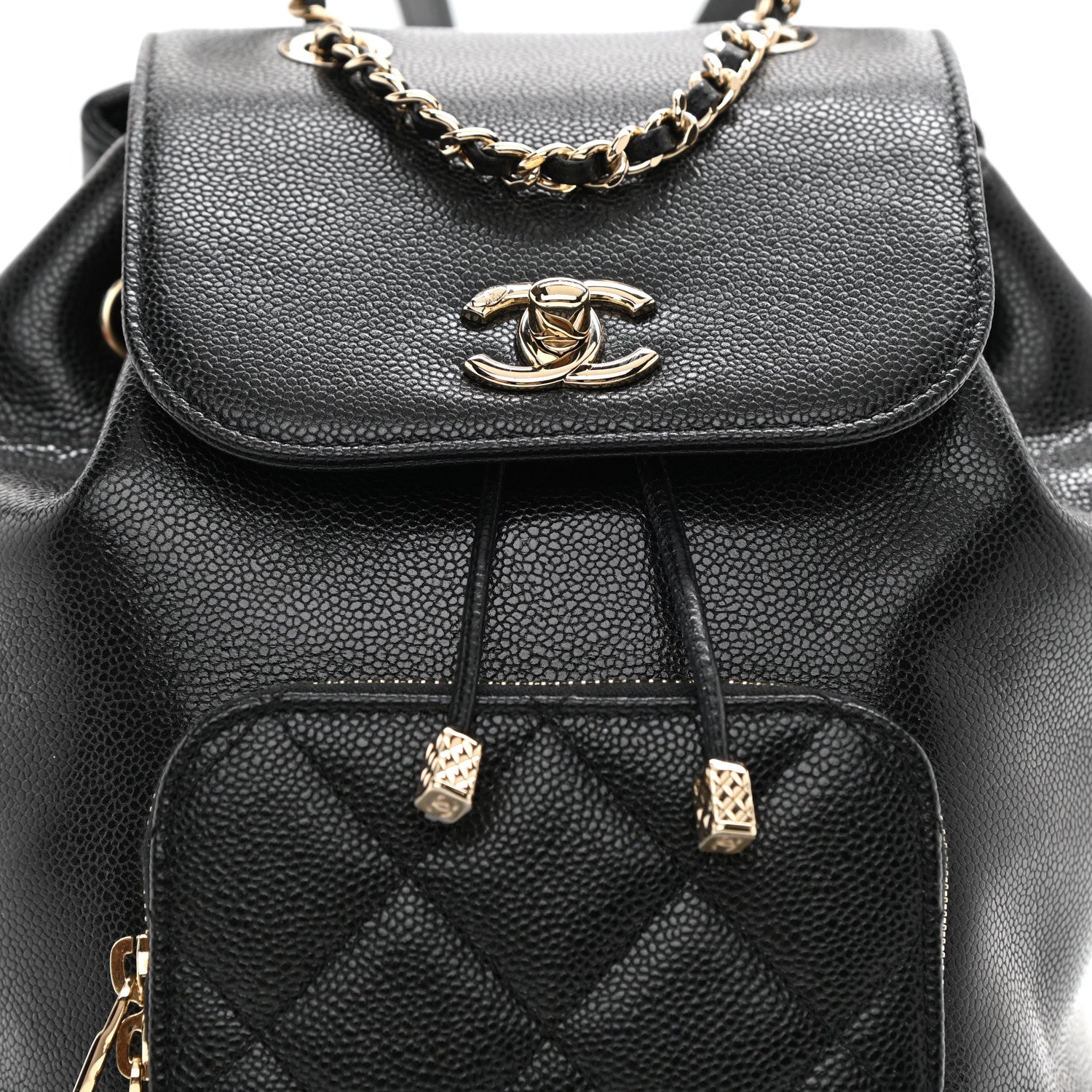 Chanel Caviar Quilted Mini Business Affinity Backpack Black 8 of 8