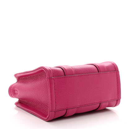 Marc Jacobs Grained Calfskin Mini The Tote Bag Lipstick Pink 4 of 10