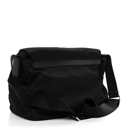 Prada Tessuto Nylon Saffiano Messenger Bag Black 3 of 10