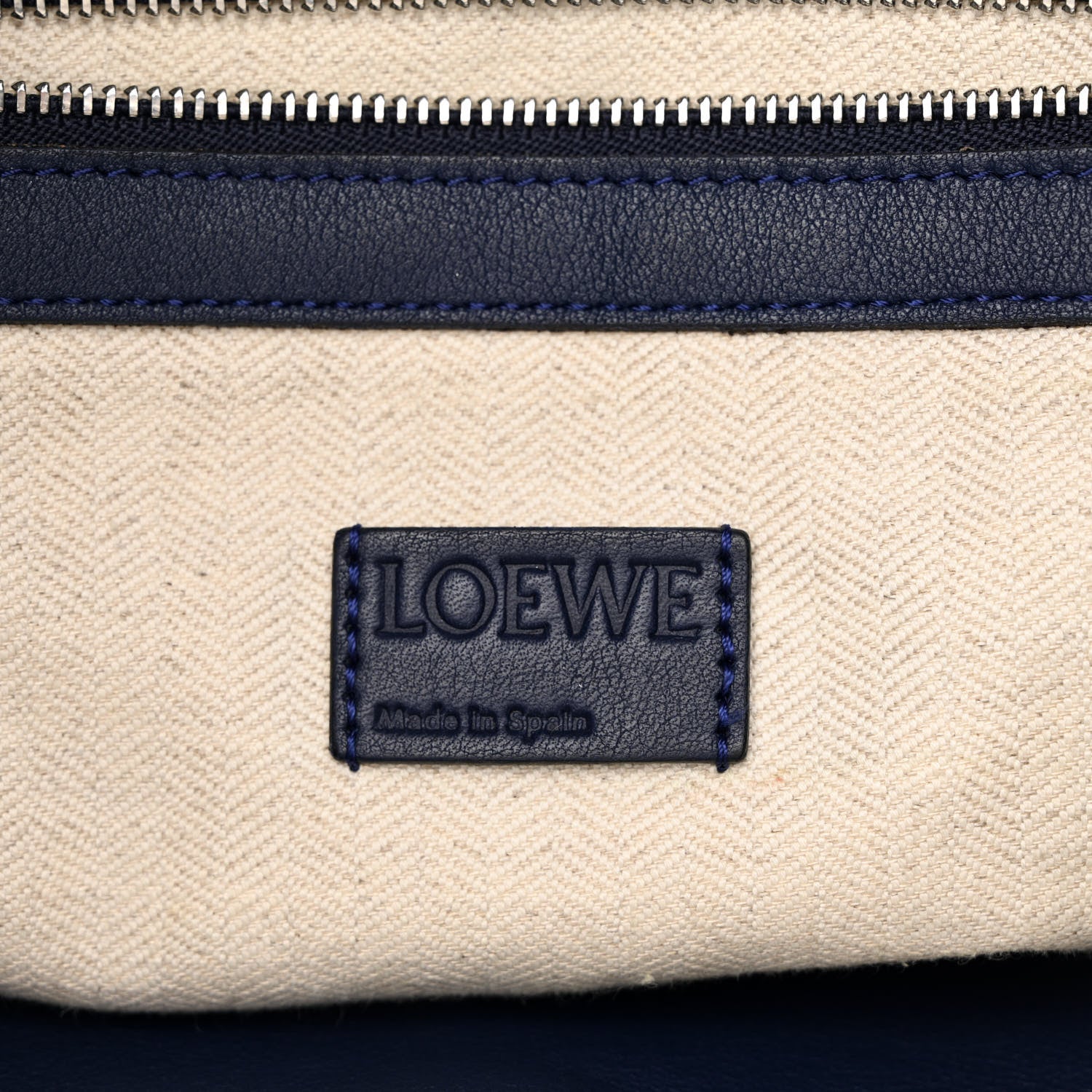 Loewe Calfskin Small Flamenco Knot Hobo Navy 6 of 12