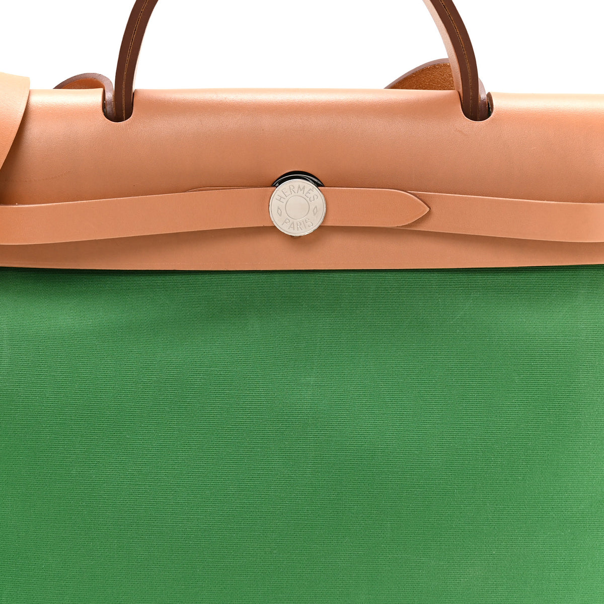Hermes Vache Hunter Toile Herbag Zip 31 PM Bambou Natural 8 of 10