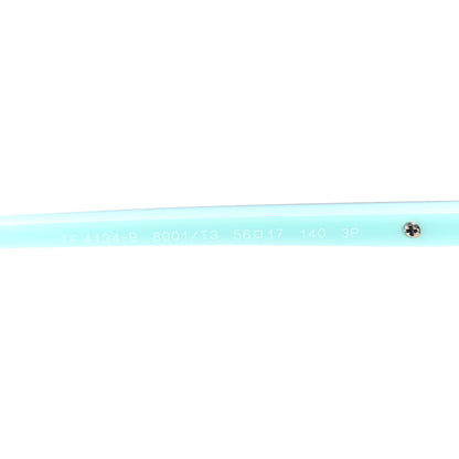 Tiffany Acetate Metal Cat Eye Sunglasses TF4134 Black Blue 6 of 7