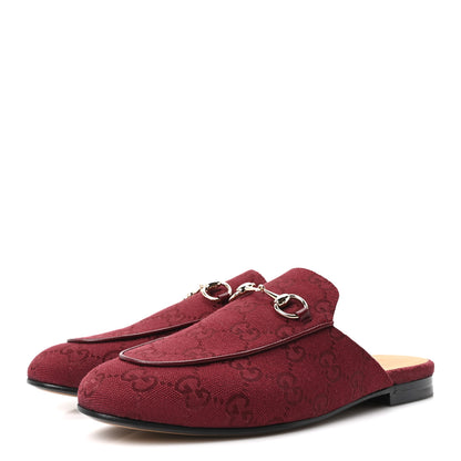Gucci GG Monogram Canvas Womens Princetown Slippers 37.5 Ancora 4 of 10