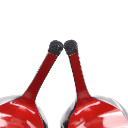 Christian Louboutin Patent Pigalle Plato 120 Pumps 39 Lie De Vin 8 of 13