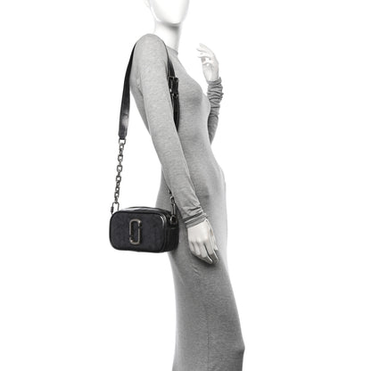 Marc Jacobs Calfskin Metallic Snapshot Camera Bag Grey 2 of 11