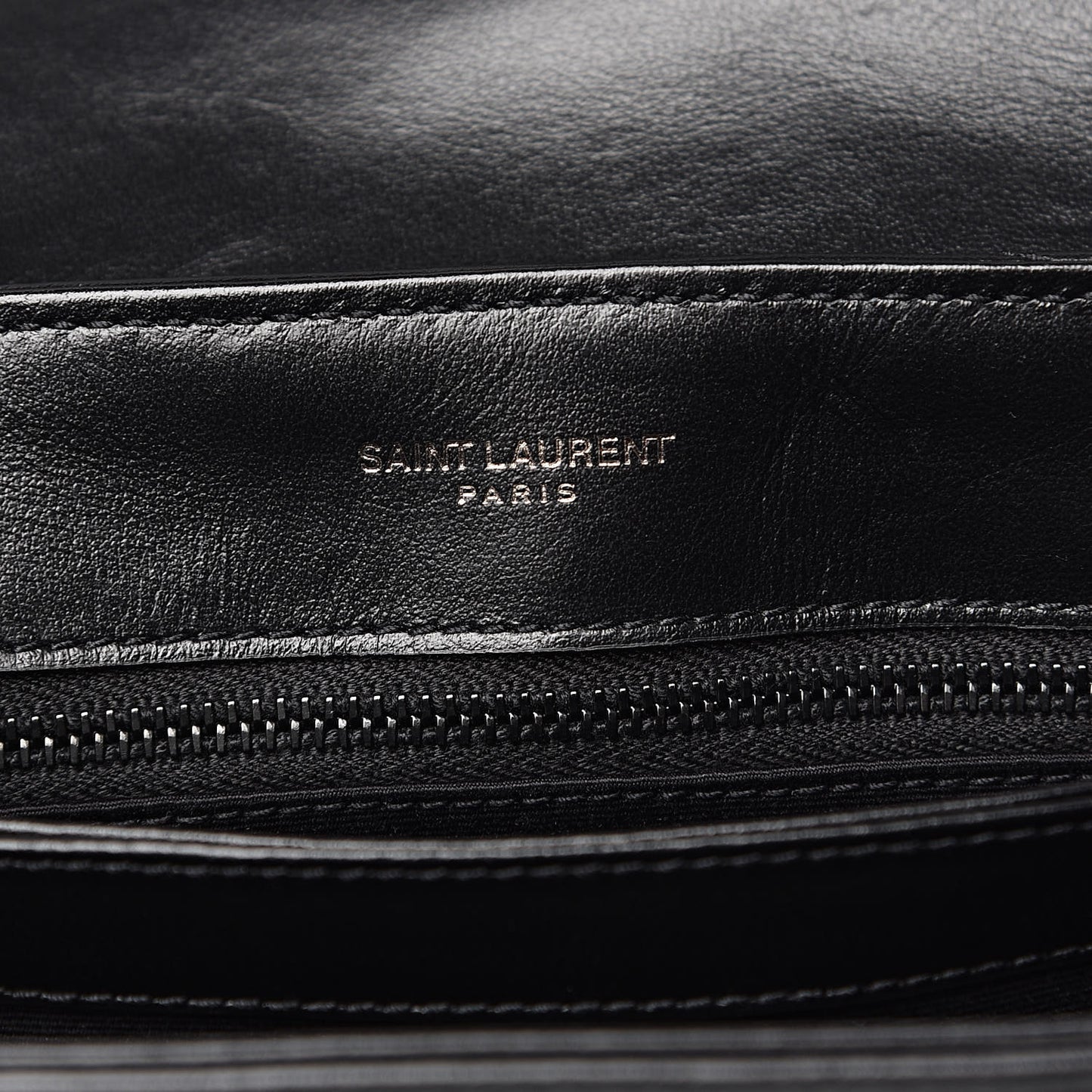 Calfskin Y Quilted Monogram Toy Loulou Crossbody Bag Black