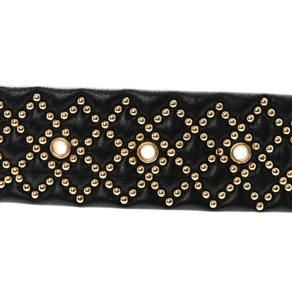 Chanel Lambskin Studded CC Chain Belt 80 32 Black 6 of 7