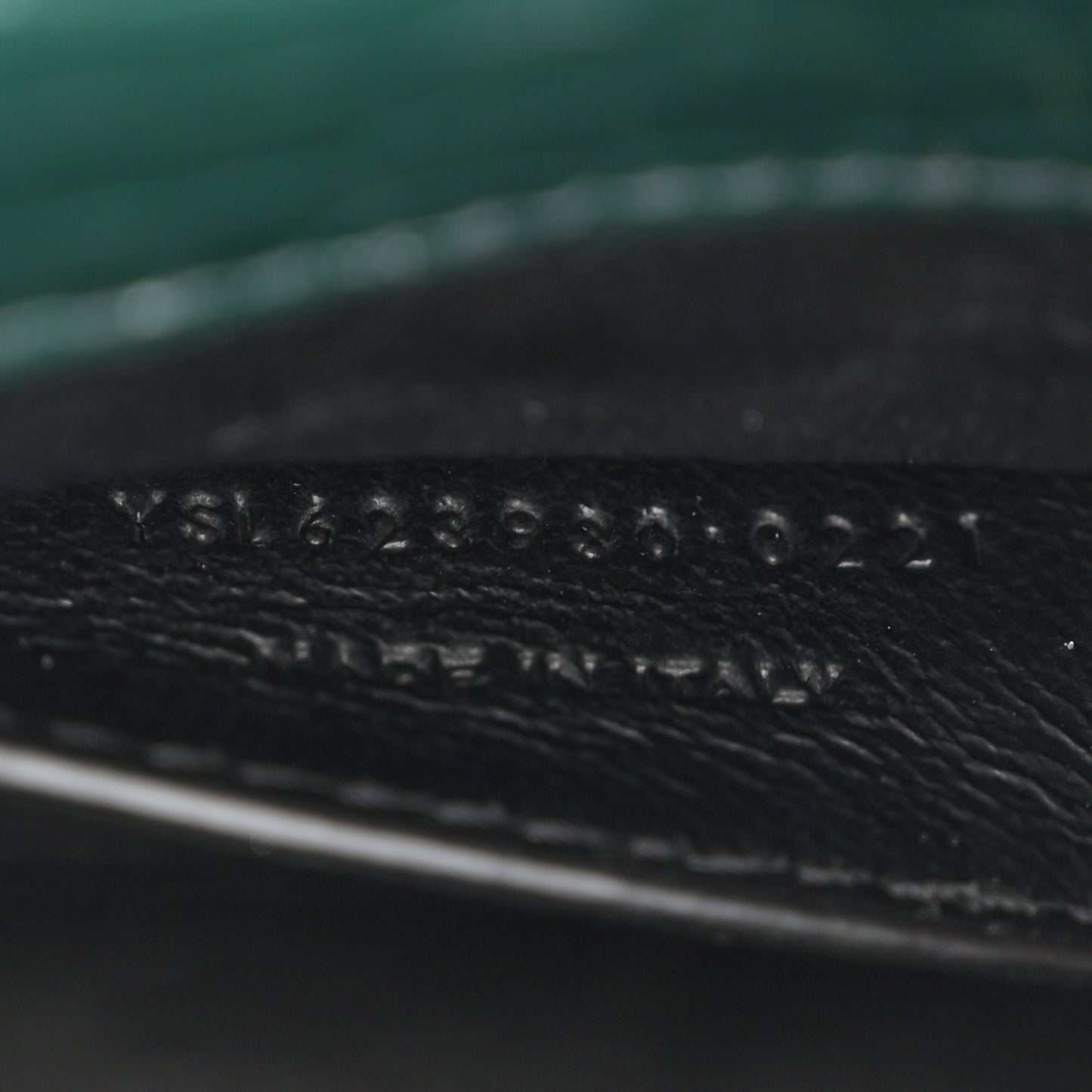 Calfskin Crocodile Embossed Mini Classic Monogram Cassandra Top Handle Green