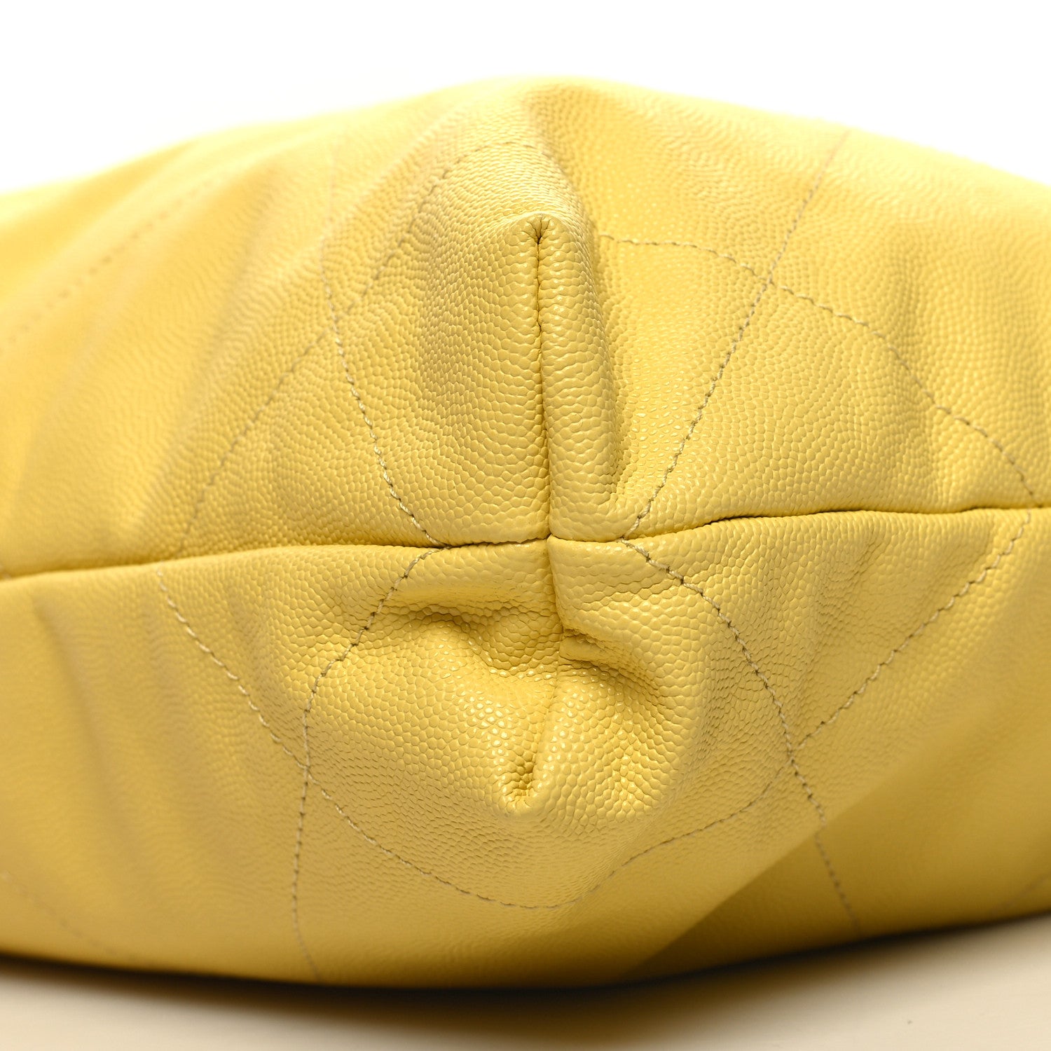 Chanel Shiny Caviar Quilted Small Chanel 22 Yellow 12 of 12
