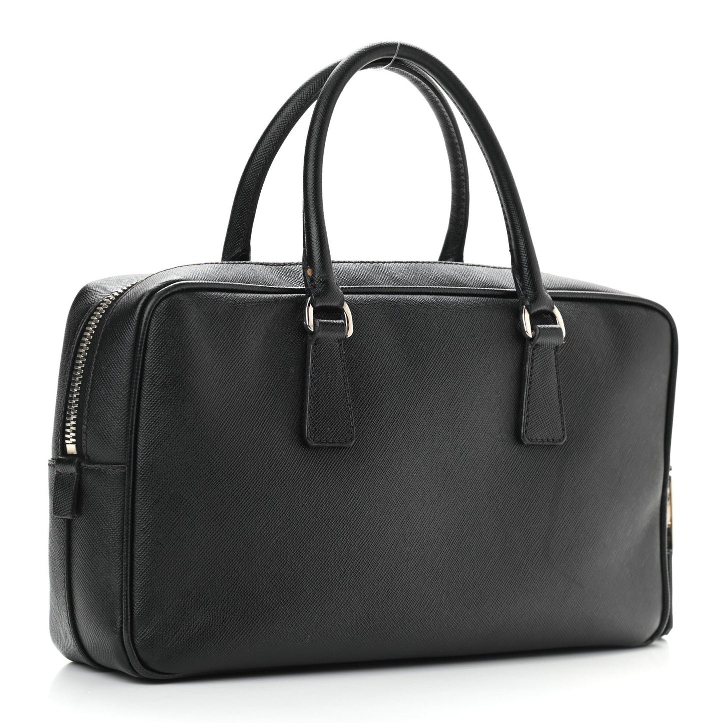 Saffiano Lux Petite Bowler Black