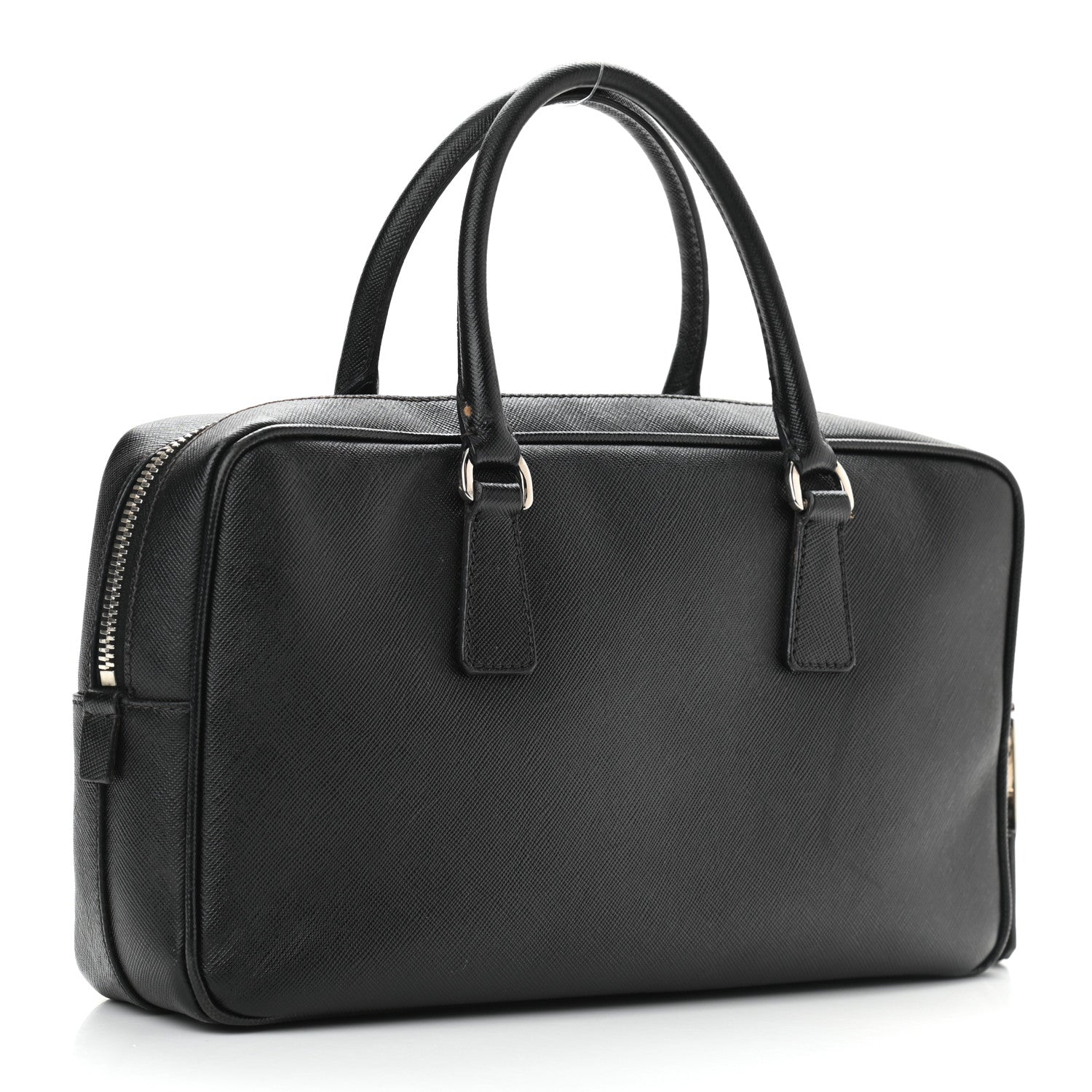 Prada Saffiano Lux Petite Bowler Black 3 of 10