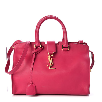 Saint Laurent Smooth Calfskin Small Monogram Cabas Bubblegum 1 of 12