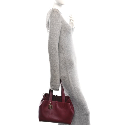 Christian Dior Calfskin Macrocannage Medium Toujours Vertical Tote Burgundy 2 of 12