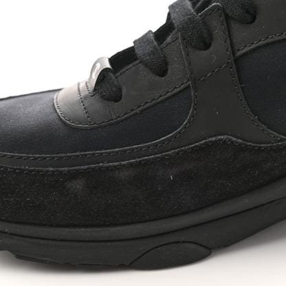 Chanel Toile Suede Calfskin CC Sneakers 40.5 Black 8 of 10