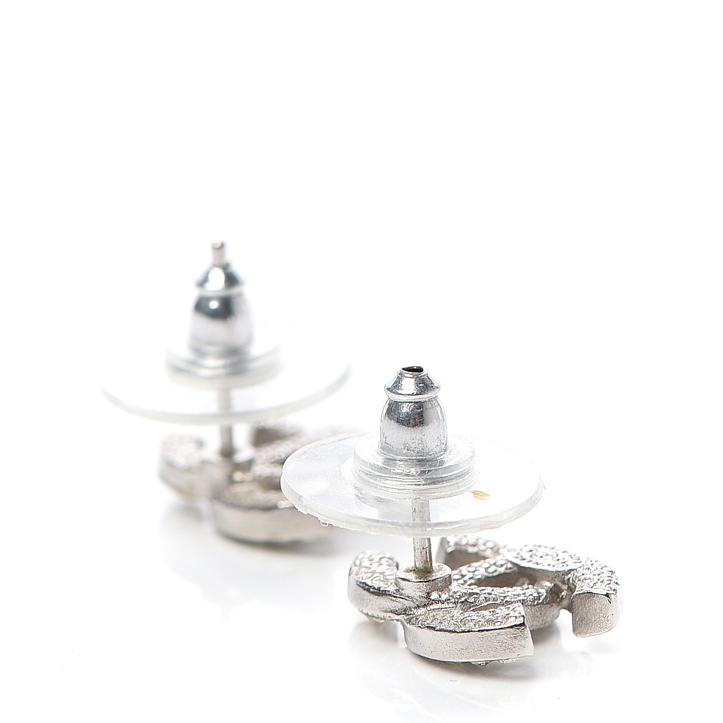 Crystal Mini Timeless CC Earrings Silver