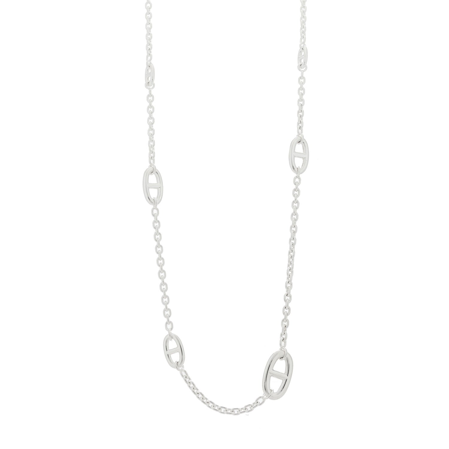 Hermes Sterling Silver Farandole Necklace 80 1 of 6