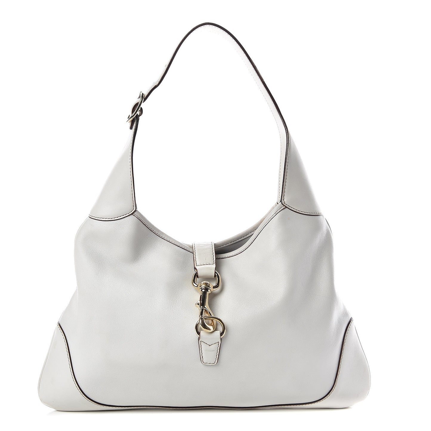Calfskin Medium Jackie O Bouvier Hobo White