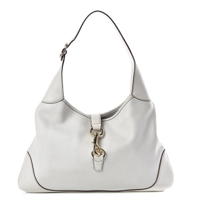 Gucci Calfskin Medium Jackie O Bouvier Hobo White 1 of 13