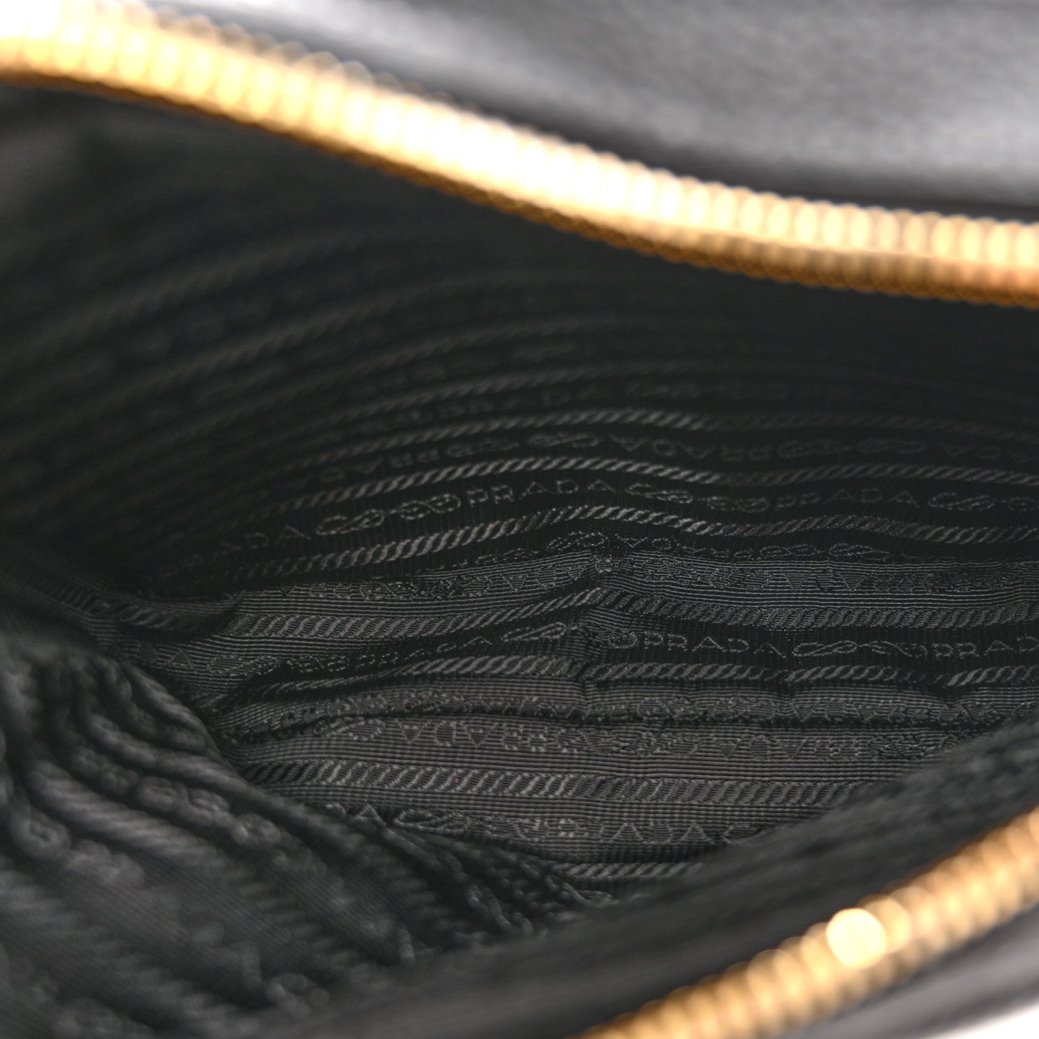 Prada Vitello Daino Soft Medium Double Zip Shoulder Bag Black 5 of 13