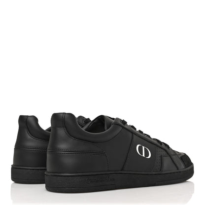 Christian Dior Calfskin Suede Logo Sneakers 38.5 Black 4 of 8