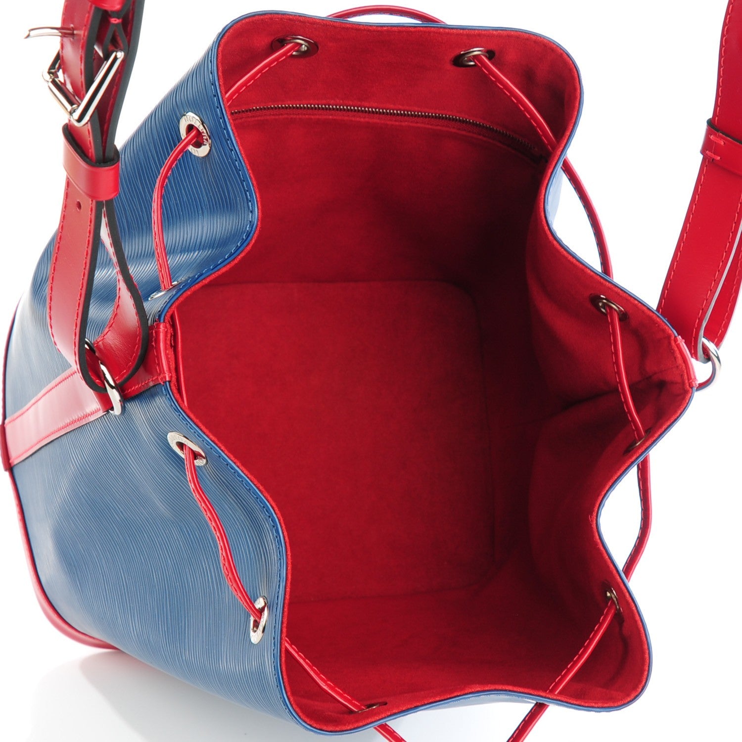 Louis Vuitton Epi Petit Bi-Color Noe Saphir Carmine 5 of 7