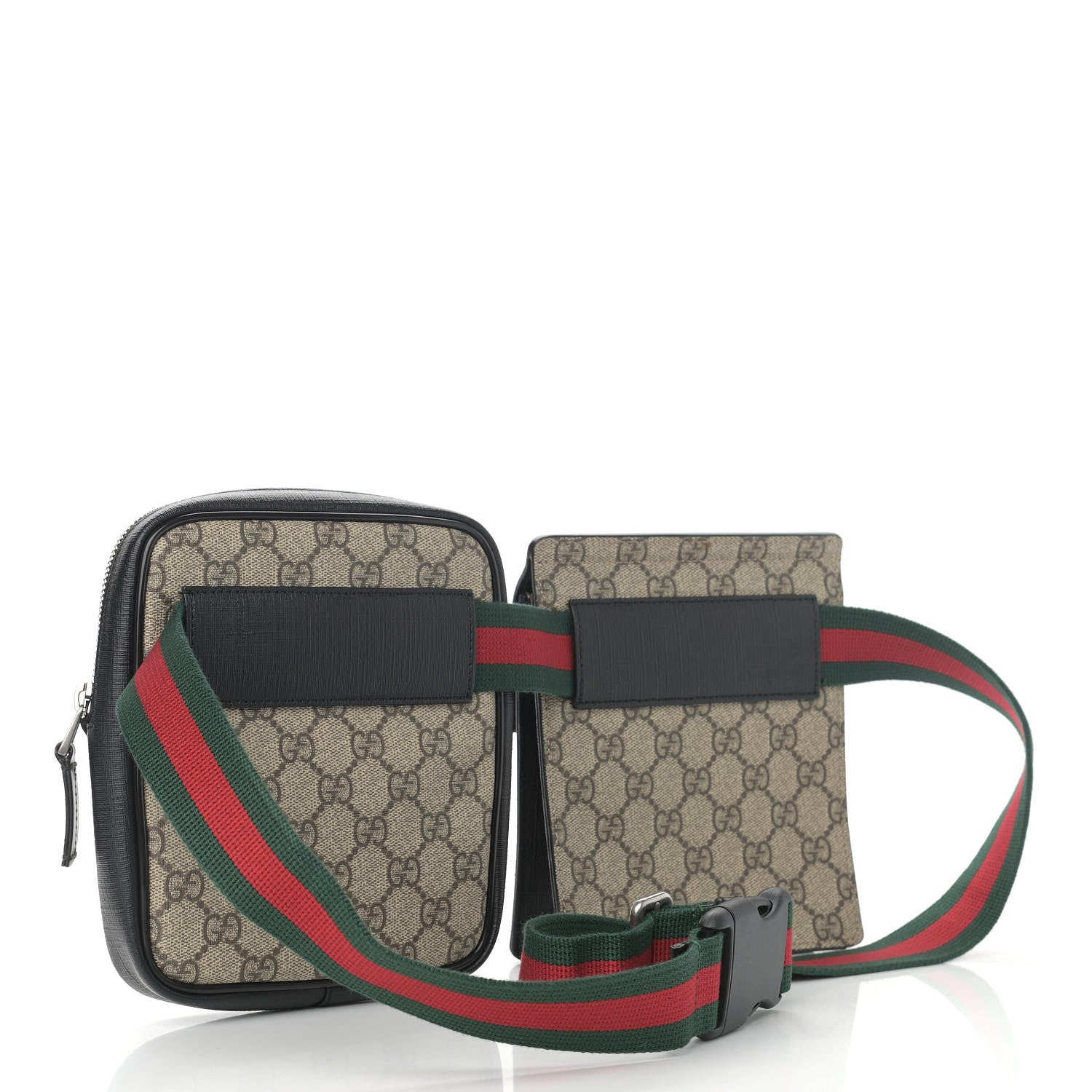 Gucci GG Supreme Monogram Web Belt Bag Black 3 of 13