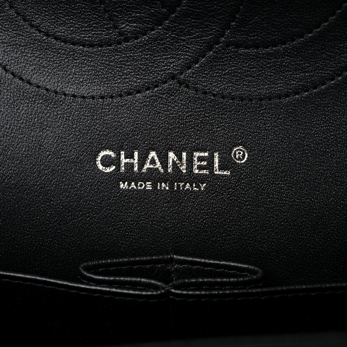 Lambskin Chevron Quilted Jumbo Double Flap So Black