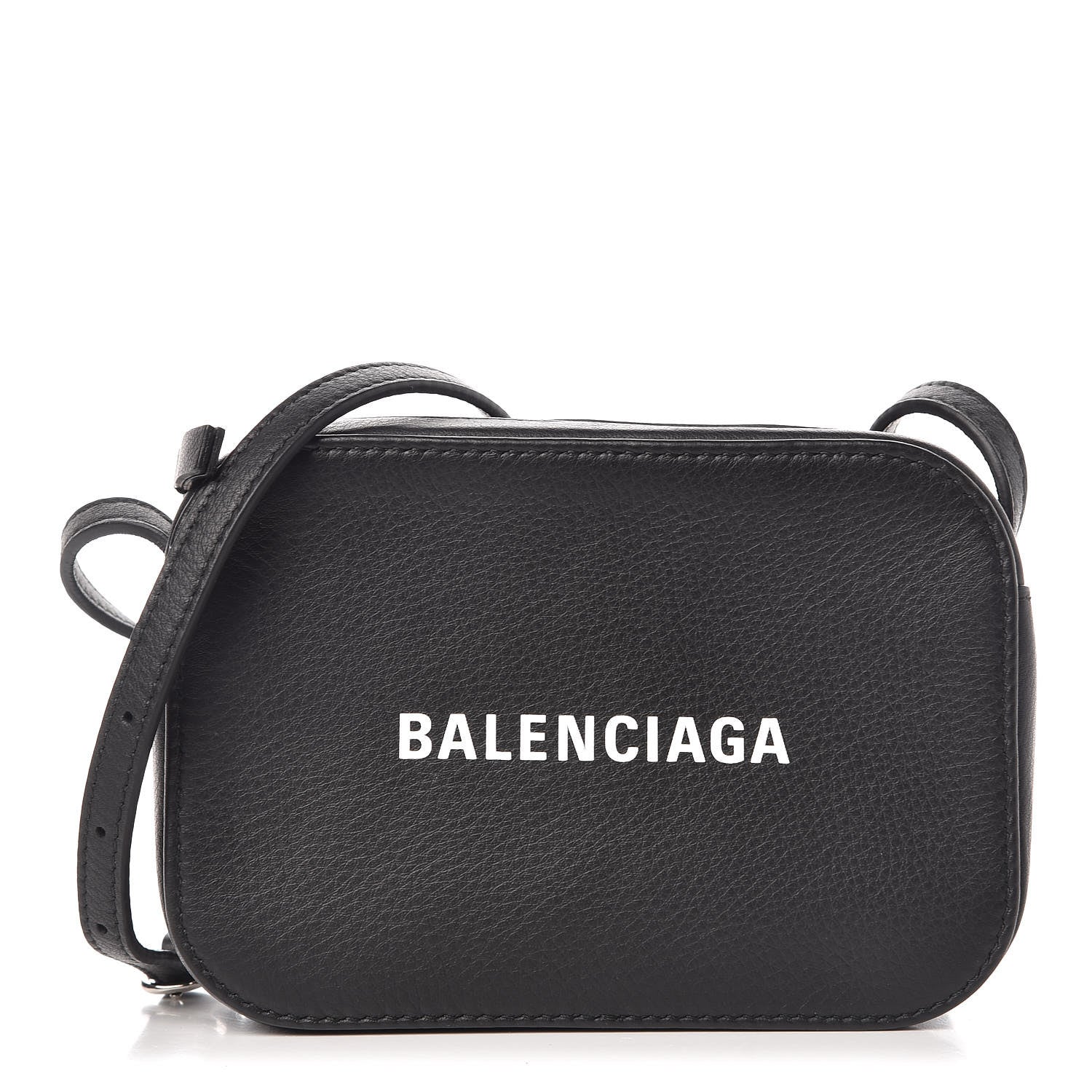 Balenciaga Calfskin Logo XS Everyday Camera Bag Black 1 of 8