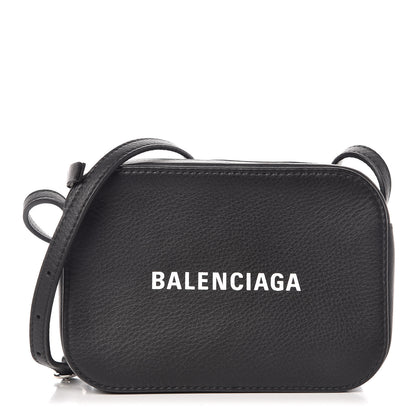 Balenciaga Calfskin Logo XS Everyday Camera Bag Black 1 of 8