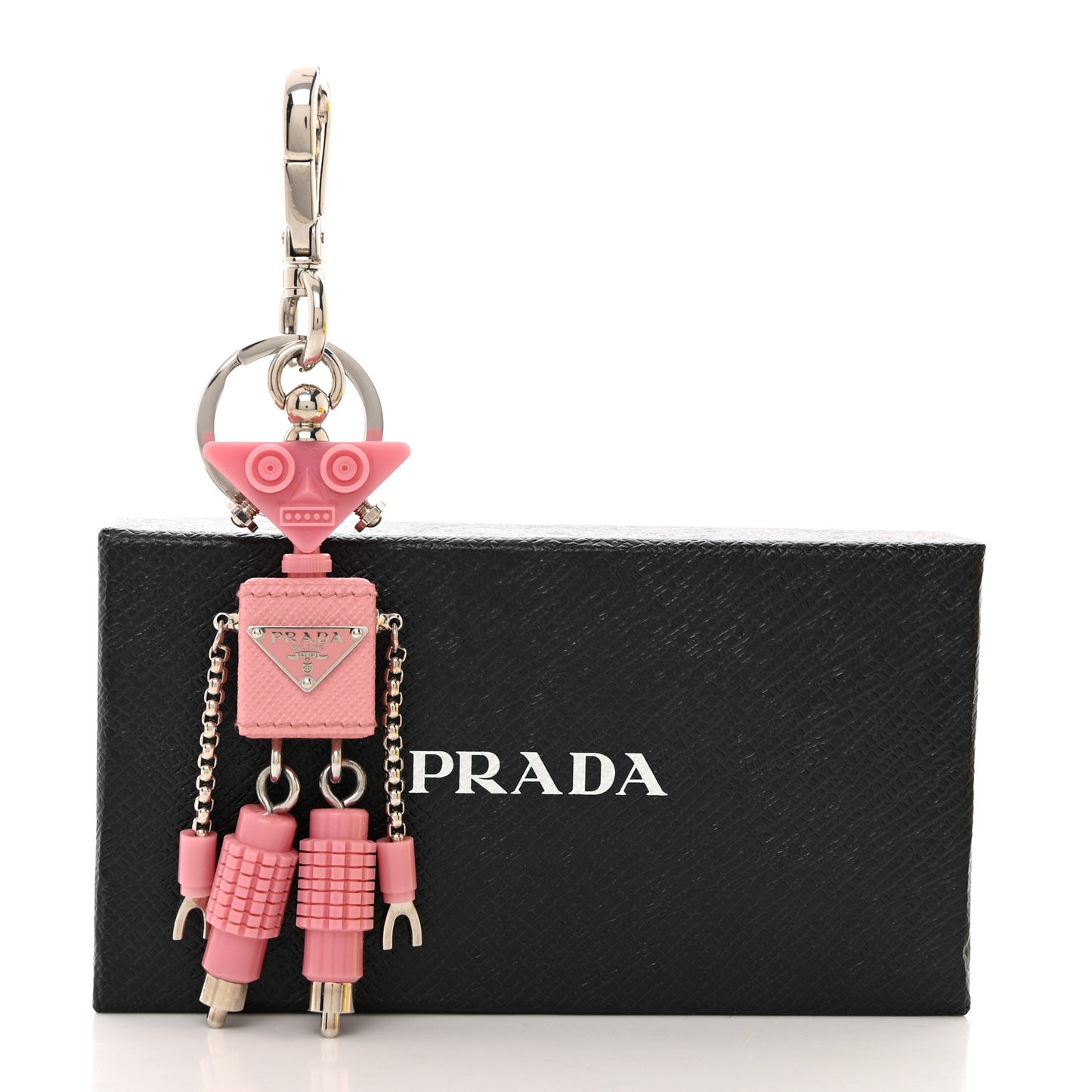 Saffiano Edward Robot Trick Keychain Bubblegum Pink