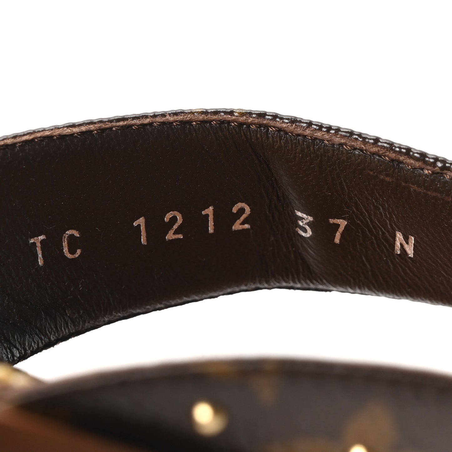 Monogram Sunny Flat Thong Sandals 37 Brown