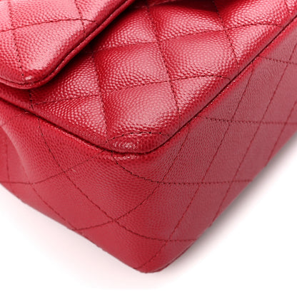 Chanel Caviar Quilted Mini Rectangular Flap Red 9 of 11