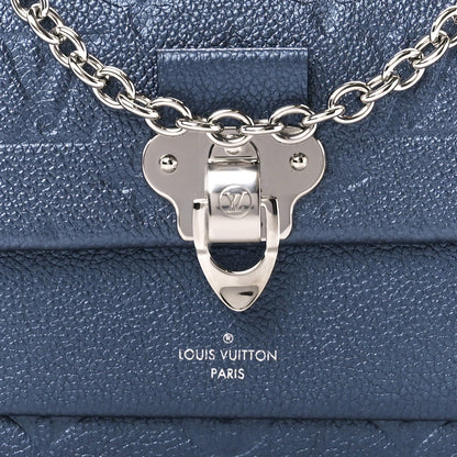 Louis Vuitton Metalli Empreinte Monogram Vavin Chain Wallet Navy Nacre 8 of 10