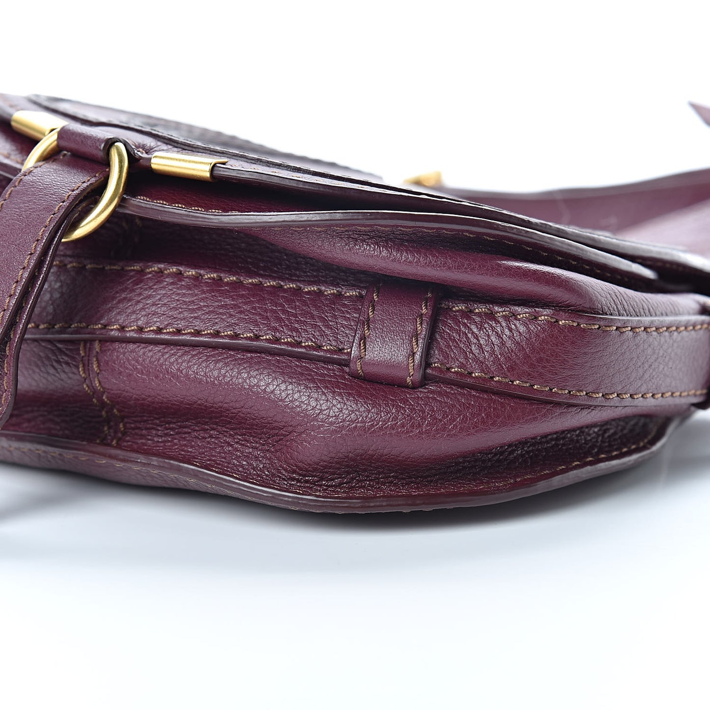 Calfskin Mini Marcie Round Crossbody Bag Wild Purple