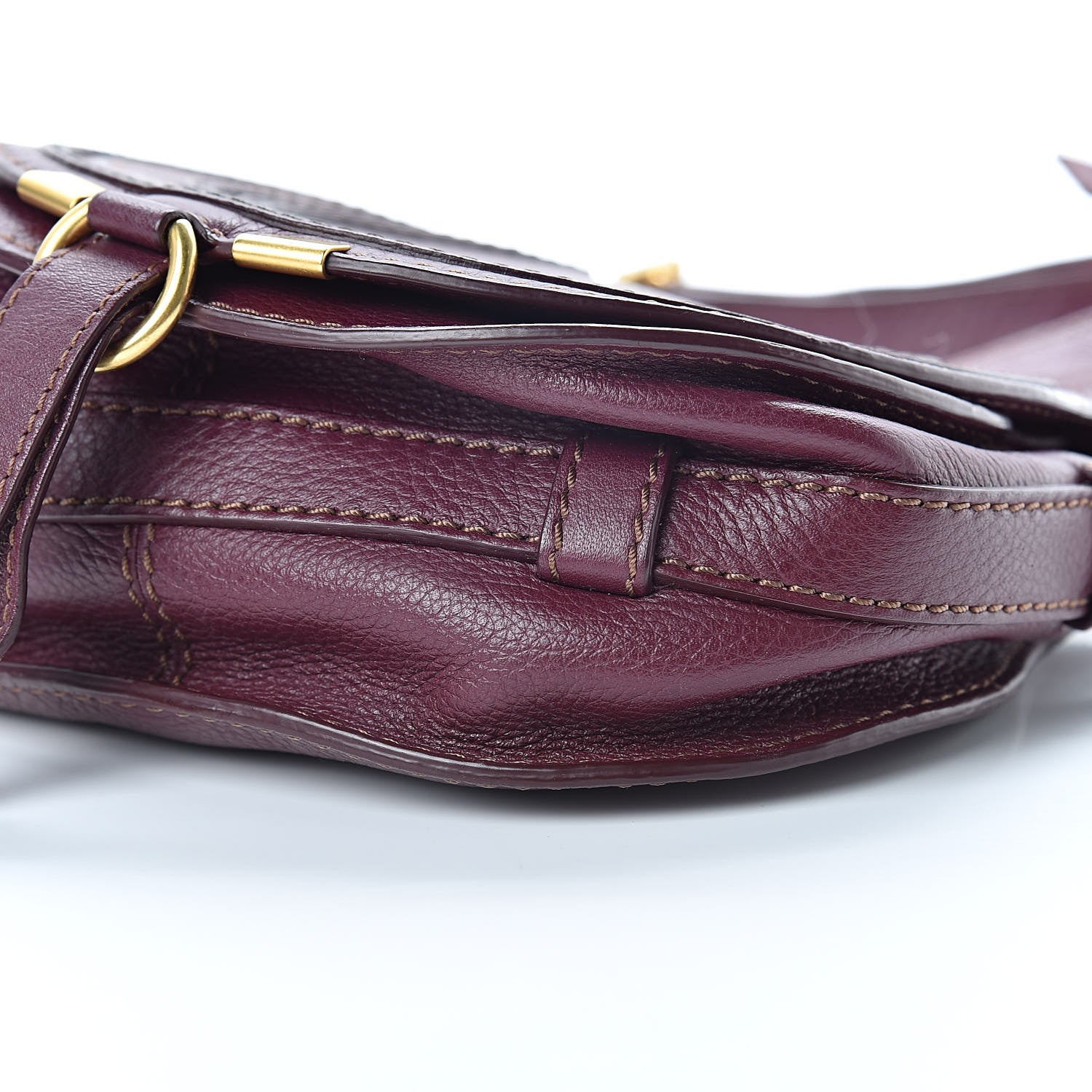 Chloe Calfskin Mini Marcie Round Crossbody Bag Wild Purple 11 of 12