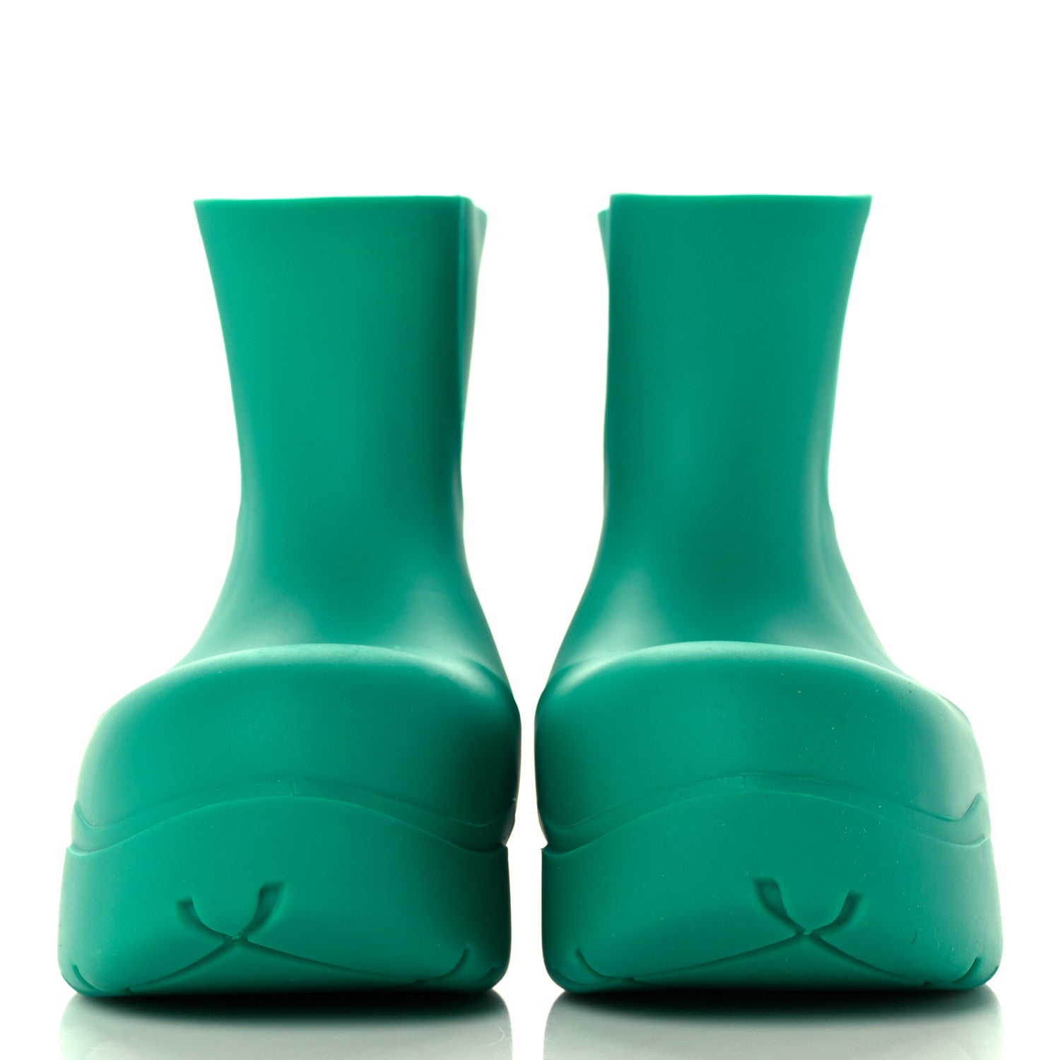 Bottega Veneta Rubber Puddle Boots 38 Acid Turquoise 2 of 8