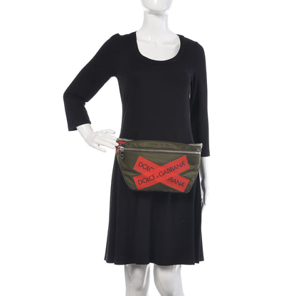 Dolce & Gabbana Nylon Logo Belt Bag Militare Multicolor 2 of 7