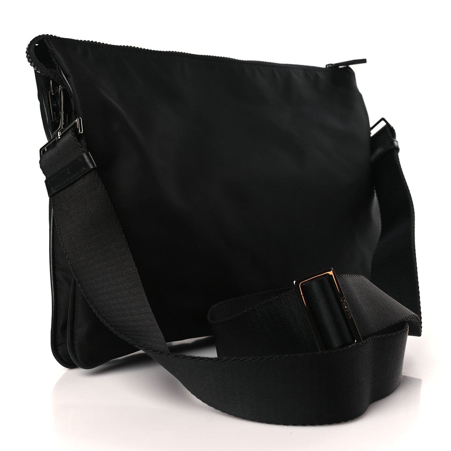 Nylon Palazzo Medusa Messenger Black
